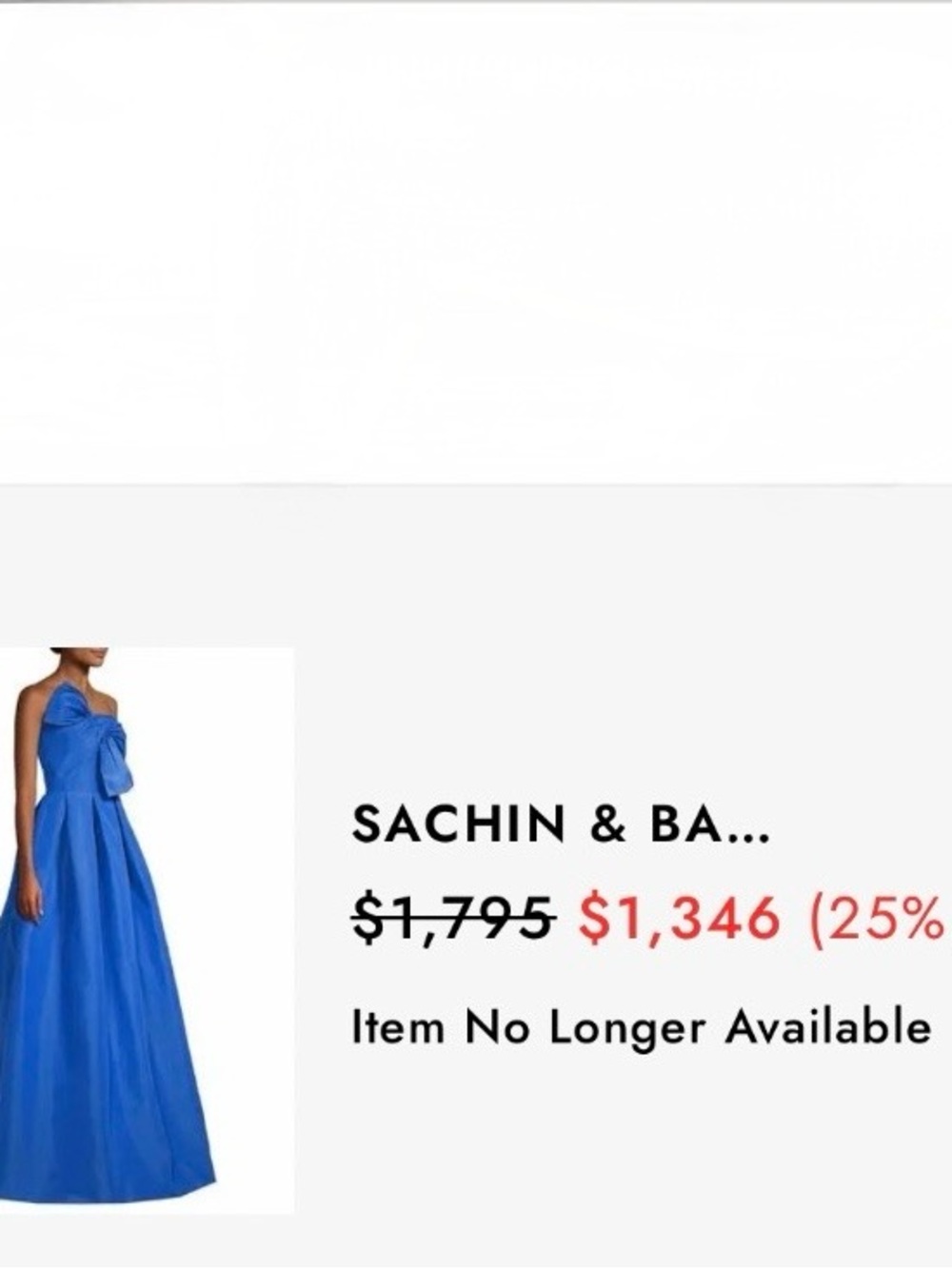 NEW with tags Sachin & Babi Leora GOWN size 14 Retail $1450.00 - Picture 3 of 15